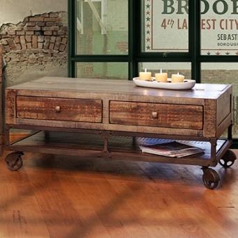 International Furniture Direct Urban Gold IFD560CKTL Rustic